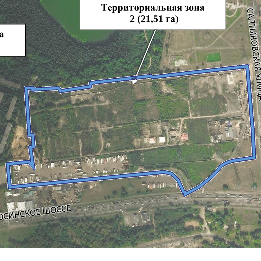 Граница территории КРТ — зона 1 (13,29 га). Приложение к документу города (mos.ru).